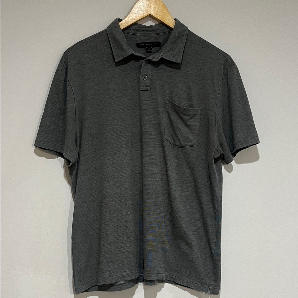 John Varvatos Charcoal Polo Shirt